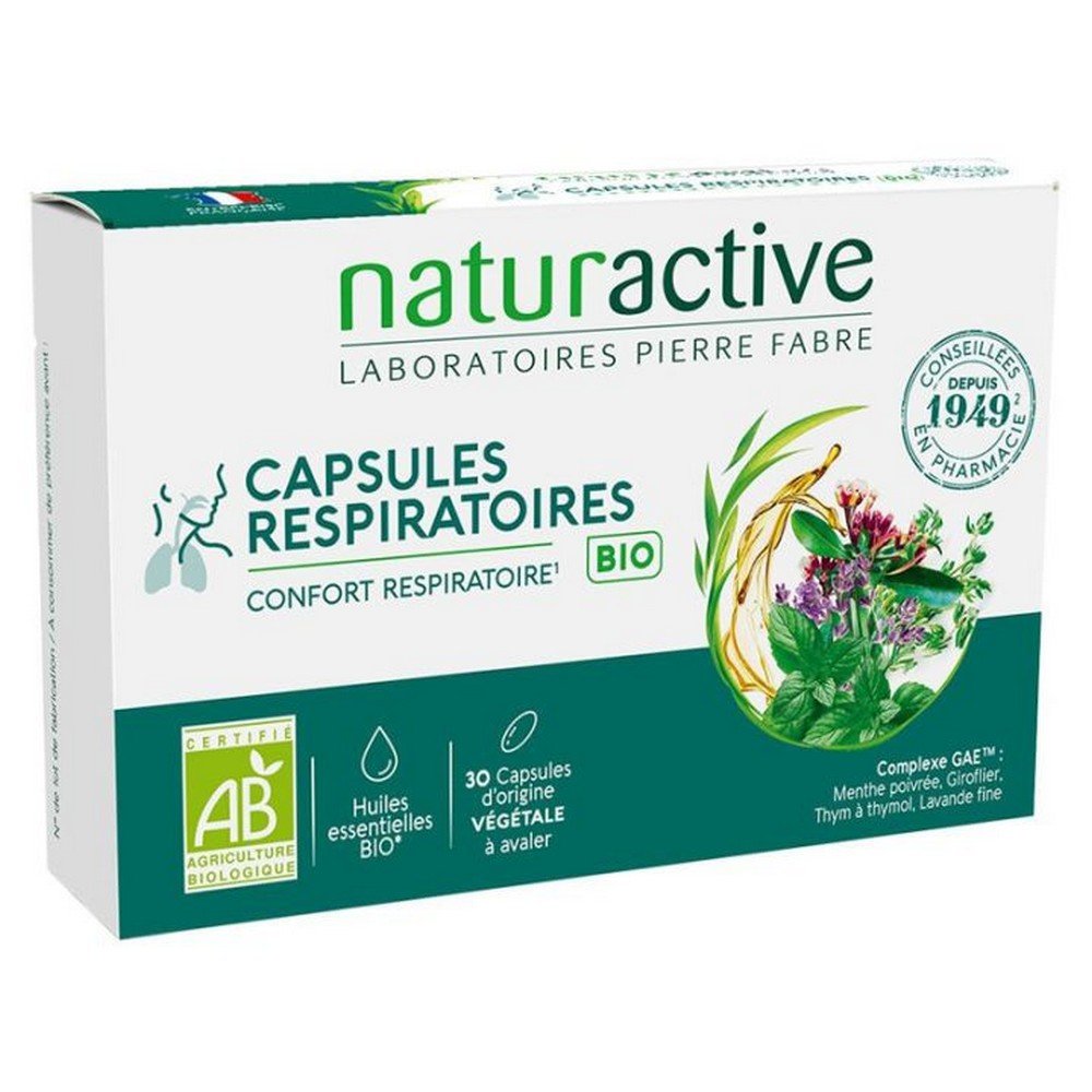 Naturactive Respiratory Capsules 30 capsules,Naturactive Capsules Respiratoires 30 capsules