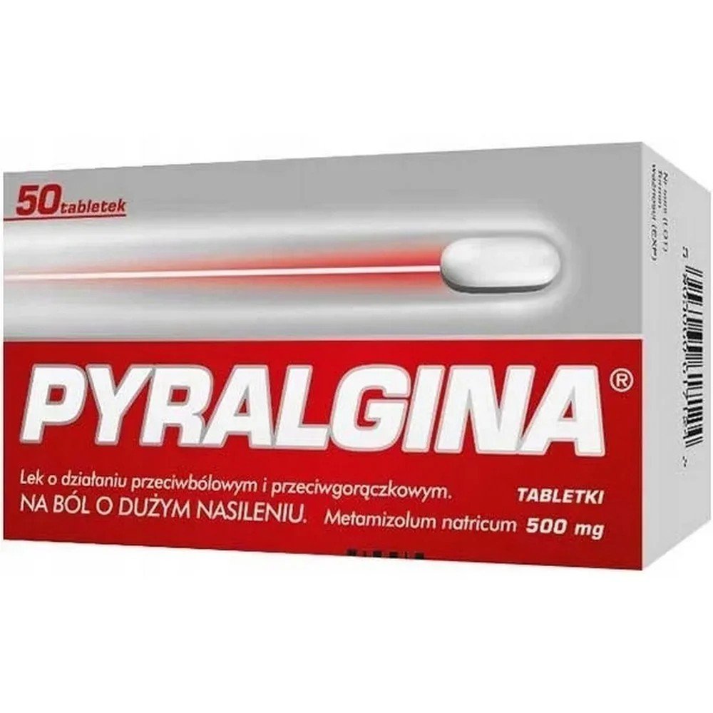 Pyralgina 50 Tablets / Pyralginy 50 Szt. Tabletki – Relief from pain and fever