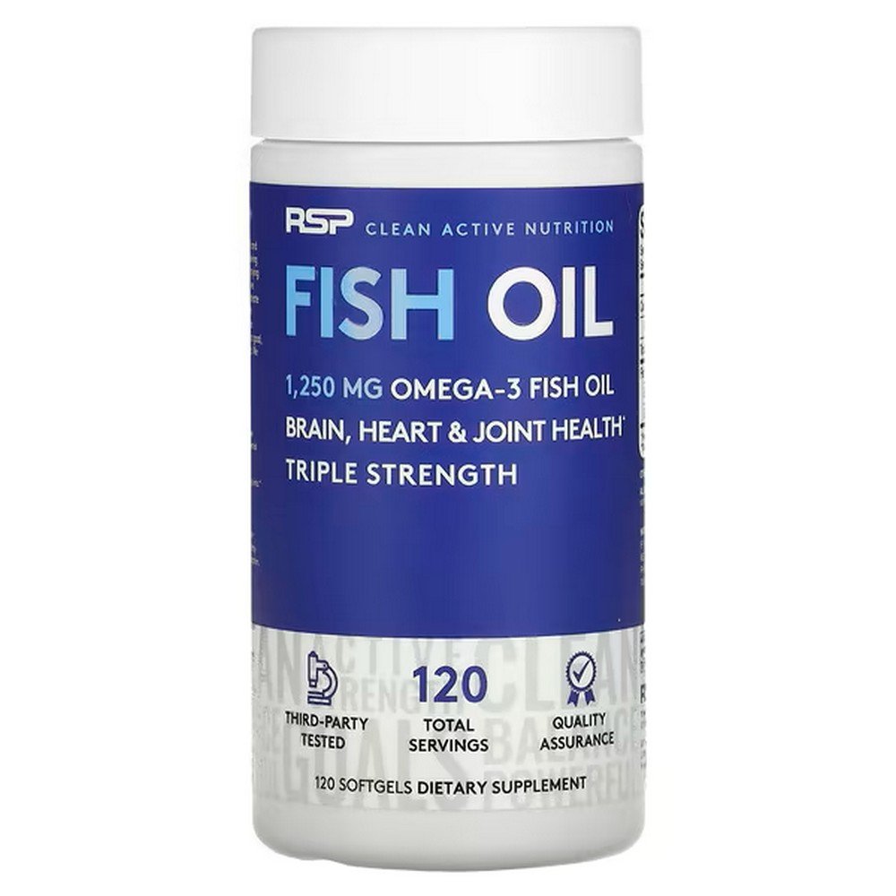 RSP Nutrition, Fish Oil, 120 Softgels,RSP Nutrition, Fischöl, 120 Weichkapseln