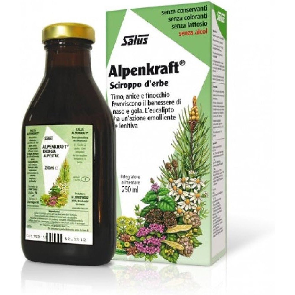 Salus Alpenkraft Syrup respiratory tract 250ml,Salus Alpenkraft Sirop voies respiratoires 250ml
