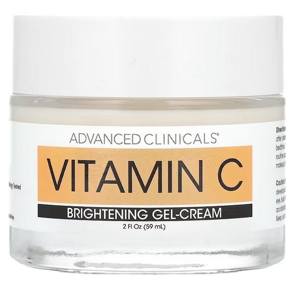Advanced Clinicals, Vitamin C, Brightening Gel Cream, 59 ml (2 fl. oz.),Advanced Clinicals, Витамин C, осветляющий крем-гель, 59 мл (2 жидк. Унции)