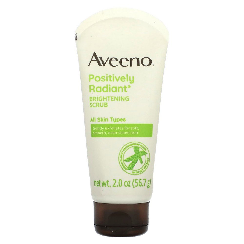 Aveeno, Positively Radiant, Skin Brightening Scrub, 2 oz (56.7 g),Aveeno, Positiv Radiant, Skin Brightening Daily Scrub, 56,7 g (2,0 oz.)