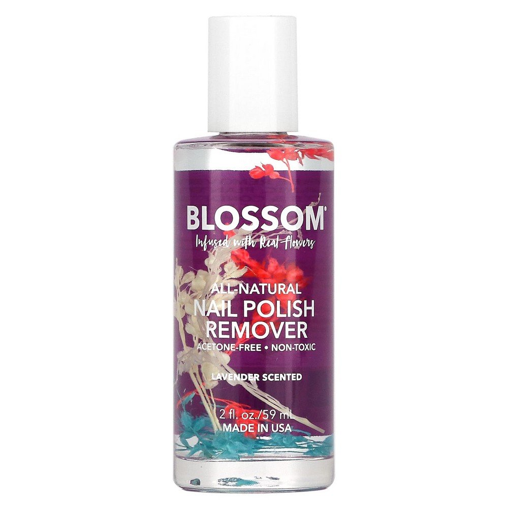 Blossom, All-Natural Nail Polish Remover, Lavender, 2 fl oz (59 ml),Blossom, Nagellackentferner, Lavendel, 59 ml