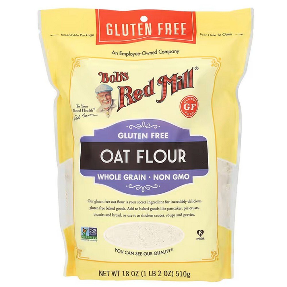 Bob's Red Mill, Oat Flour, Whole Grain, Gluten Free, 18 oz (510 g),Bob's Red Mill, Hafermehl, Vollkorn, glutenfrei, 510 g (18 oz.)