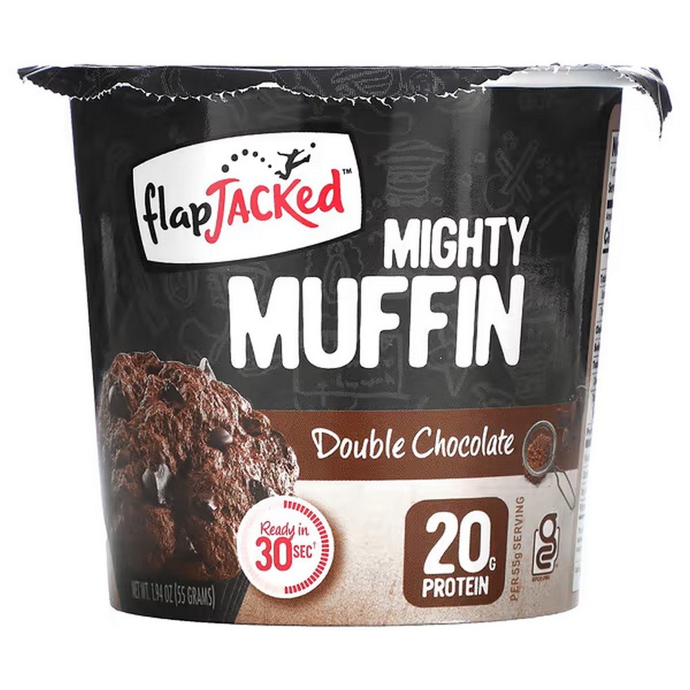 FlapJacked, Mighty Muffin, Double Chocolate, 55 g (1.94 oz.),FlapJacked, Mighty Muffin, doppelte Schokolade, 55 g (1,94 oz.)