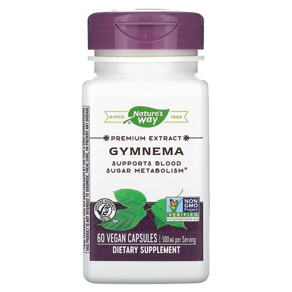 Nature's Way, Gymnema, 500 mg, 60 vegan capsules,Nature's Way, Джимнема, 500 мг, 60 веганских капсул