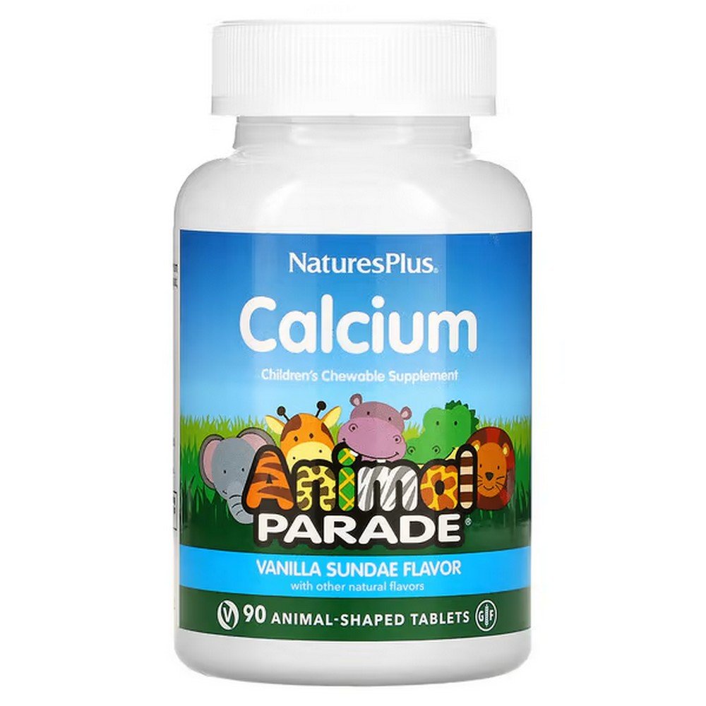 NaturesPlus, Source of Life, Animal Parade, Calcium,90 Animal Shaped Tablets,NaturesPlus, Source of Life, Animal Parade, кальций,90 таблеток в форме животных