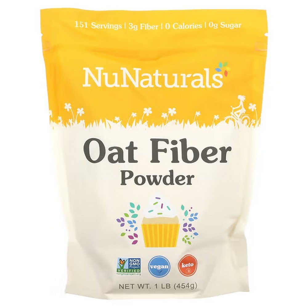 NuNaturals, Oat Fiber, 454 g (1 lb.),NuNaturals, Oat Fiber, Haferfaser, 454 g (1 lb.)