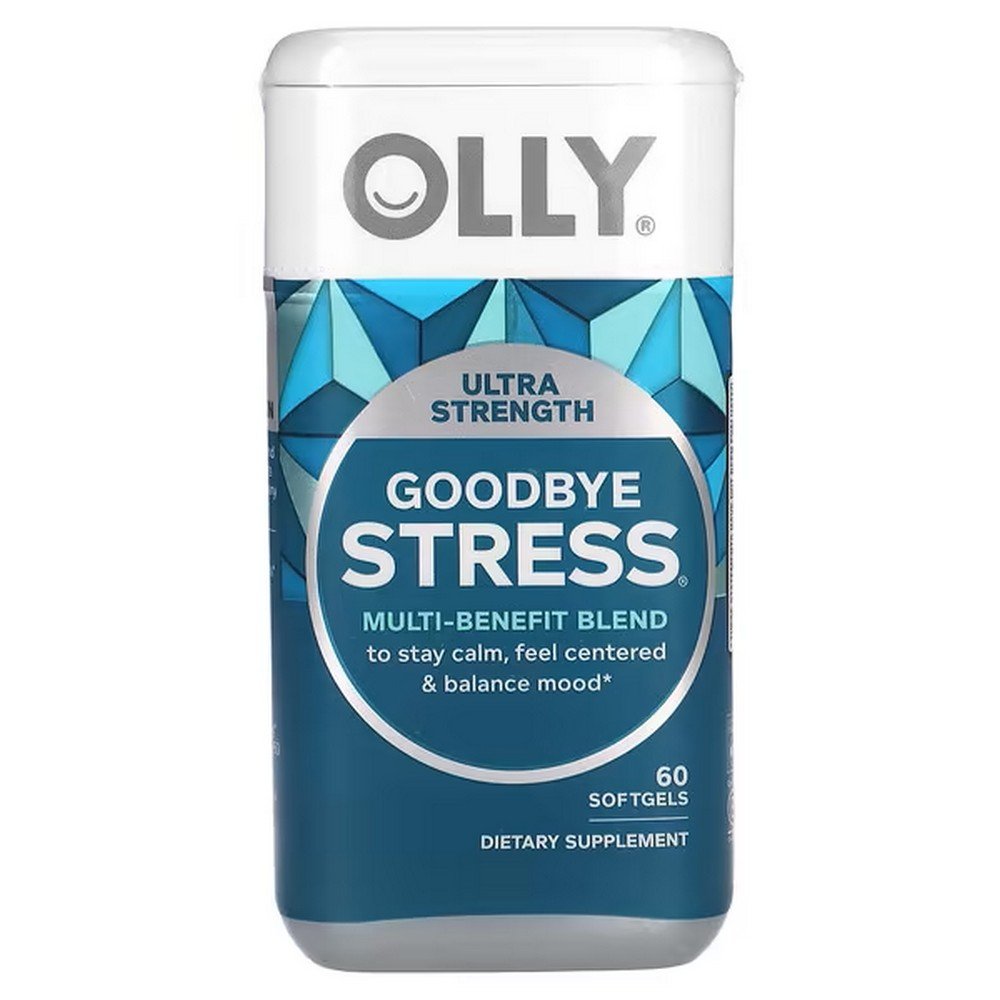 OLLY, Goodbye Stress, 60 Softgels,OLLY, Прощай, стресс, 60 мягких таблеток