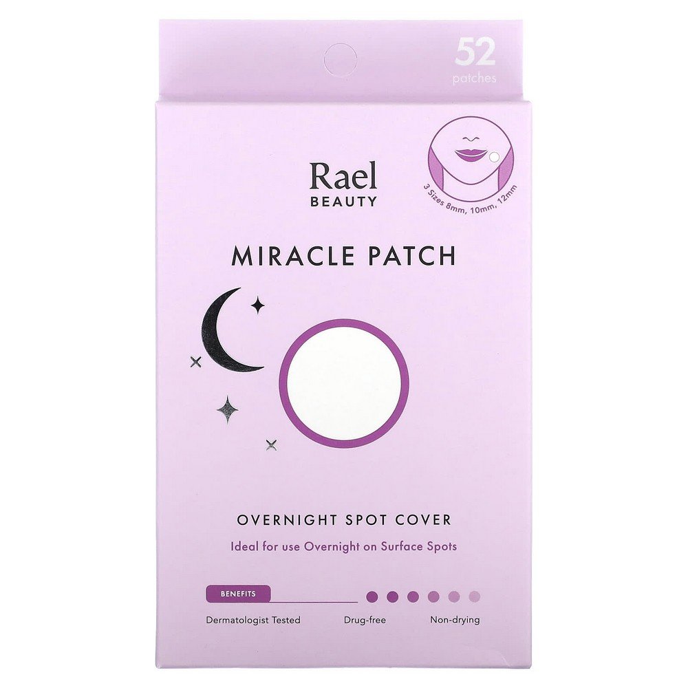 Rael, Beauty, Miracle Patch, Overnight Spot Cover, 52 Patches,Rael, Beauty, Miracle Patch, Overnight Spot Cover, 52 Patches