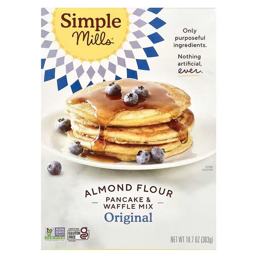Simple Mills, Almond Flour Pancake & Waffle Mix,Original, 10.7 oz (303 g),Simple Mills, Almond Flour Pancake & Waffle Mix,Original, 303 g (10,7 oz.)