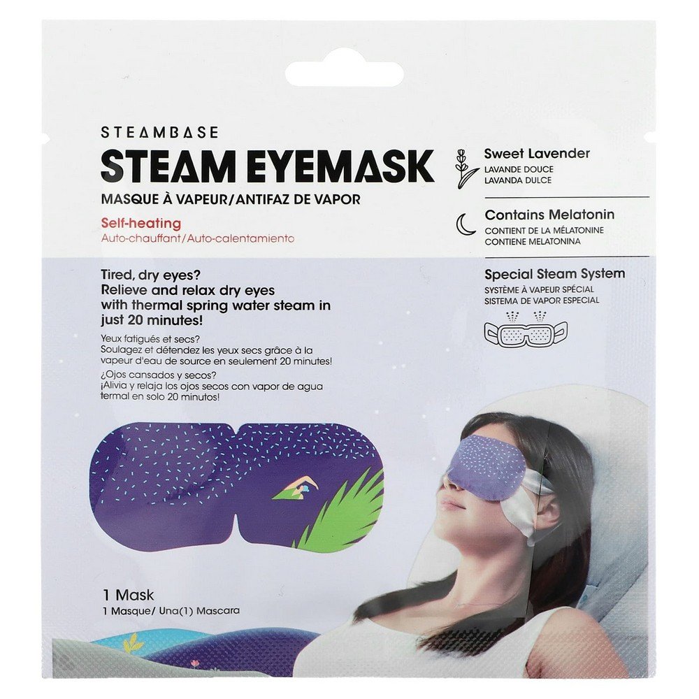 Steambase, Steam Eye Mask, 1 Eye Mask,Steambase, Steam Eye Mask, Augenmaske mit Dampf, 1 Augenmaske