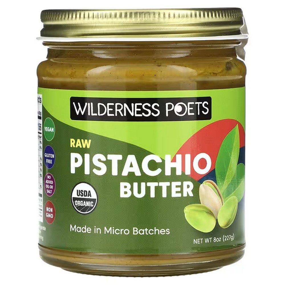 Wilderness Poets, Raw Organic Pistachio Butter, 8 oz (227 g),Wilderness Poets, Rohe Bio-Pistazienbutter, 227 g (8 oz.)