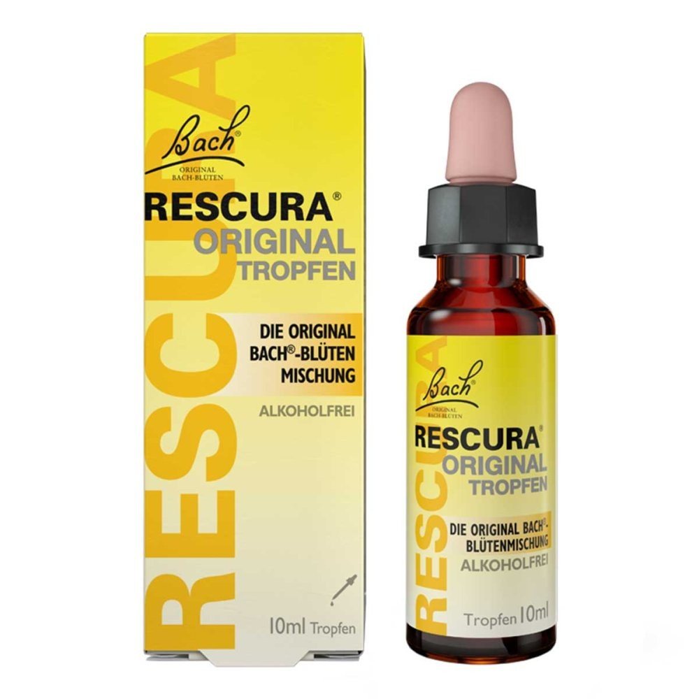 Bach Flower Original Rescura Drops alcohol-free (10 ml),Bachblüten Original Rescura Tropfen alkoholfrei (10 ml)