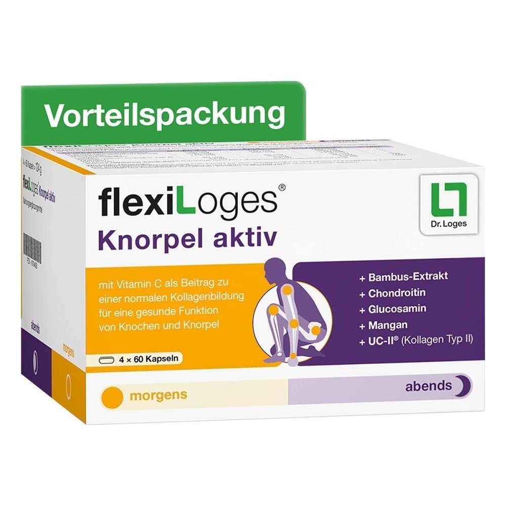 Flexiloges Cartilage Active Capsules (240 pcs),Flexiloges Knorpel Aktiv Kapseln (240 stk)