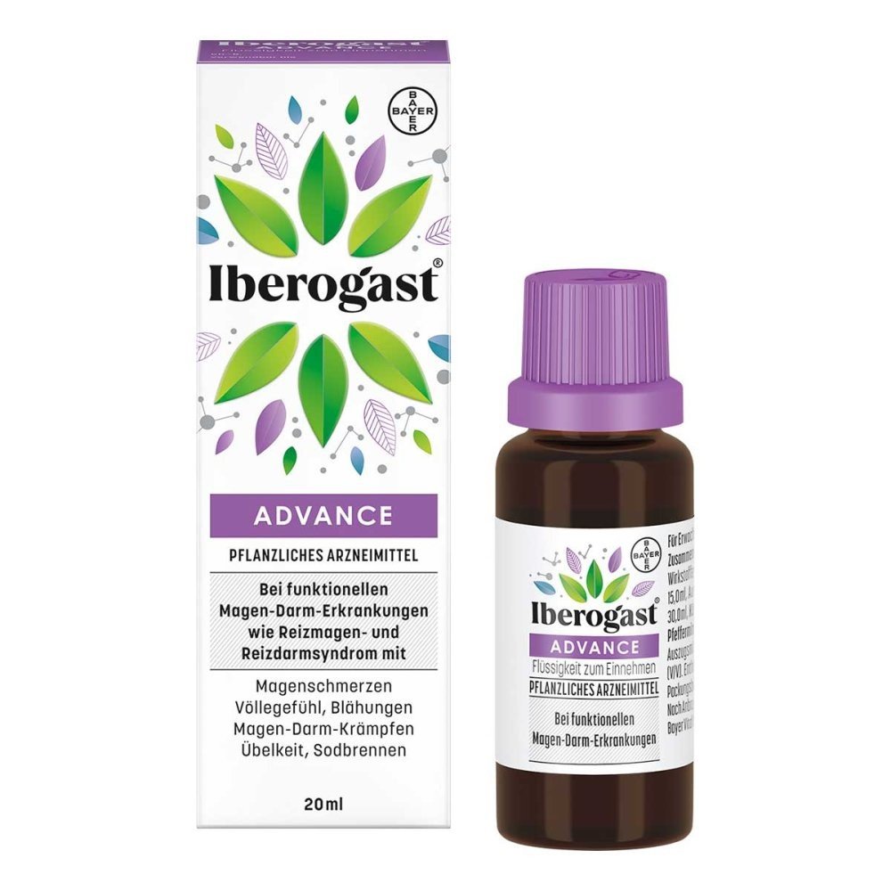 Iberogast ADVANCE for functional gastrointestinal complaints (20 ml),Iberogast ADVANCE bei funktionellen Magen-Darm-Beschwerden (20 ml)