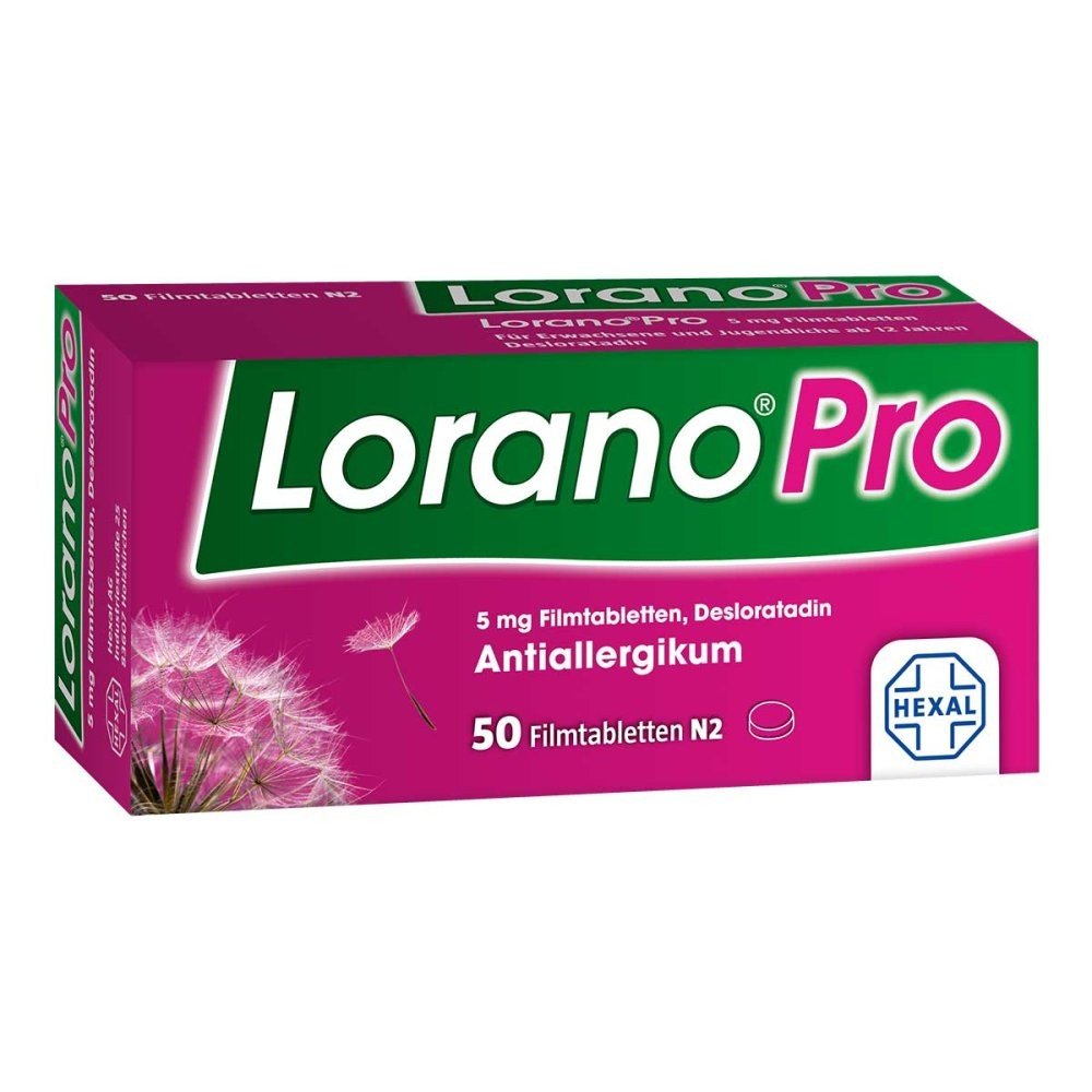 Loranopro 5 mg film-coated tablets (50 pieces),Loranopro 5 mg Filmtabletten (50 stk)