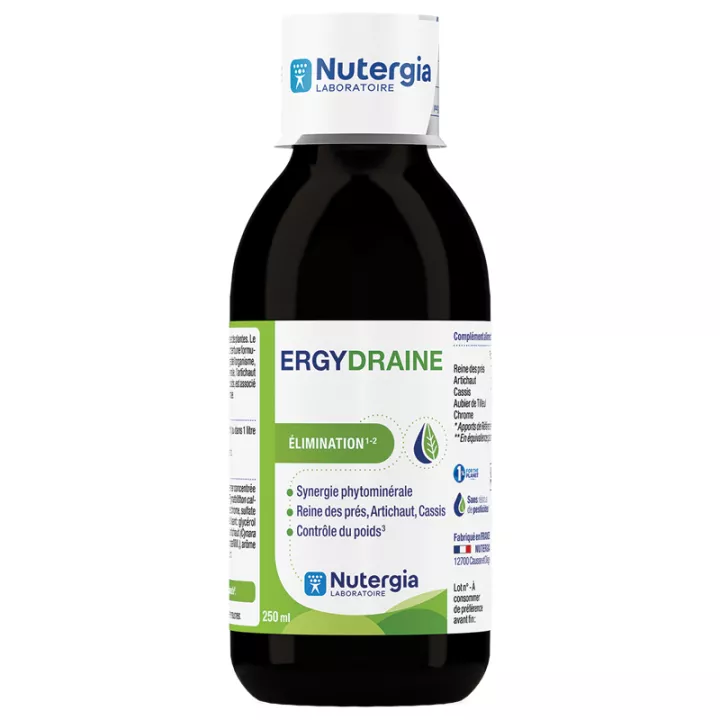 Nutergia synergies phytominérales ergydraine, 250 ml