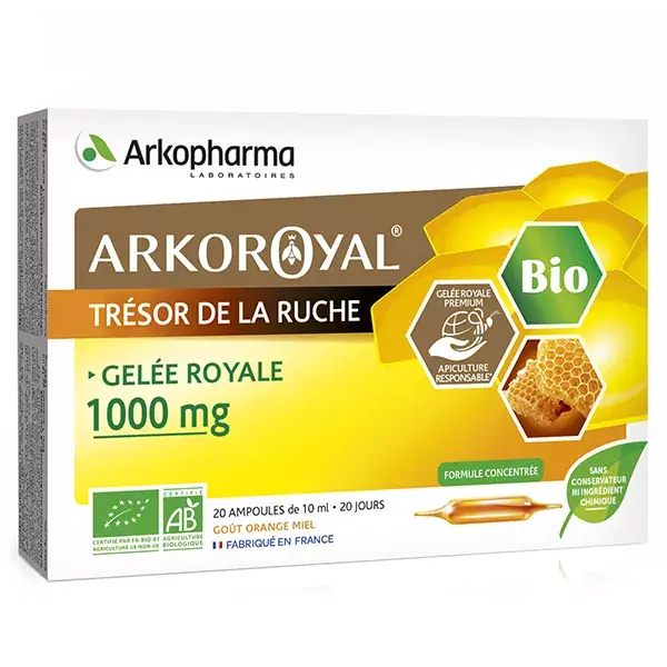 Arkofluides® Royal Jelly 1000mg, 20, 10 ml, Arkofluides® Gelée Royale