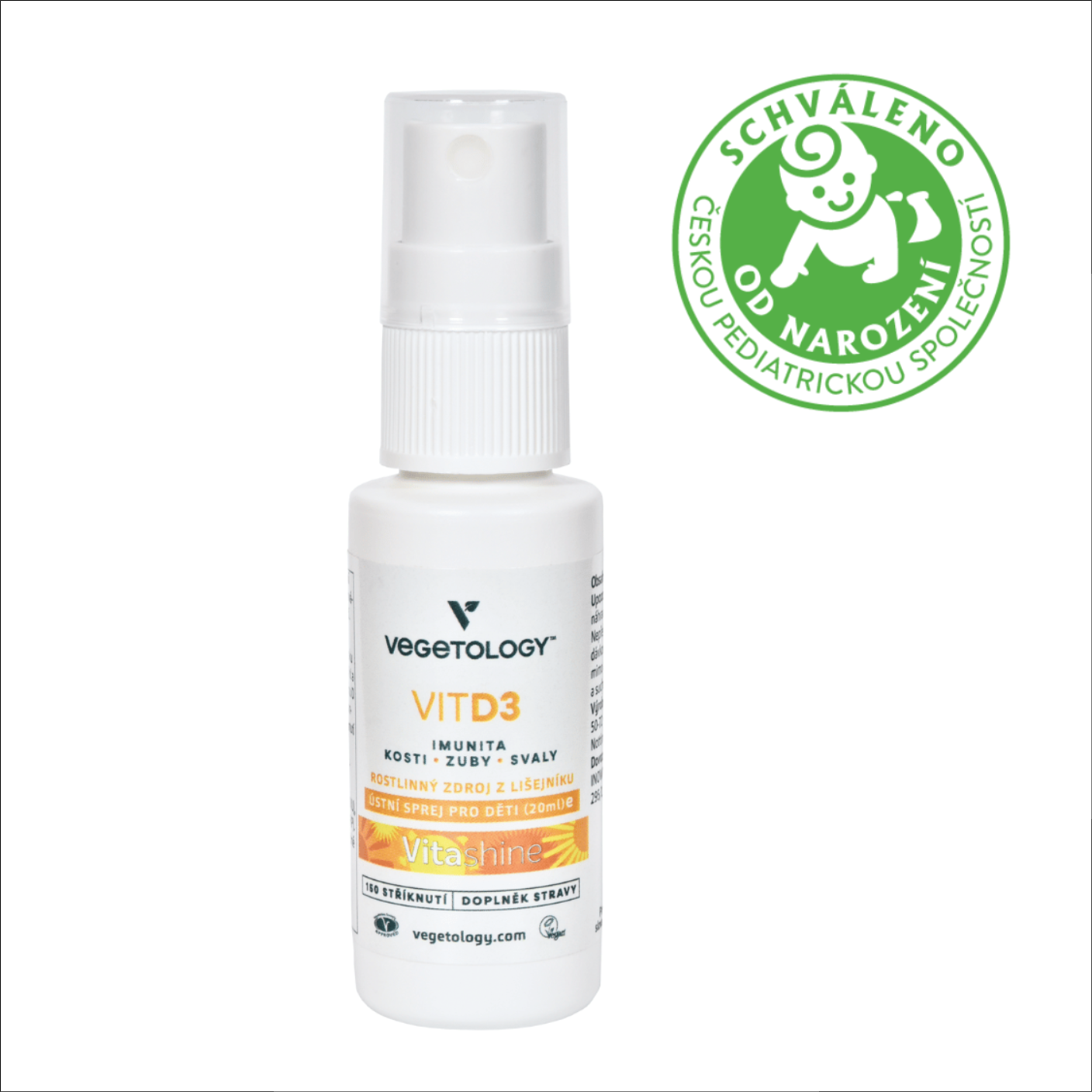 Vitamin D3 (1000 IU) - Vegetology Vitashine Spray Vitamin D3 1000 IU 20 ml