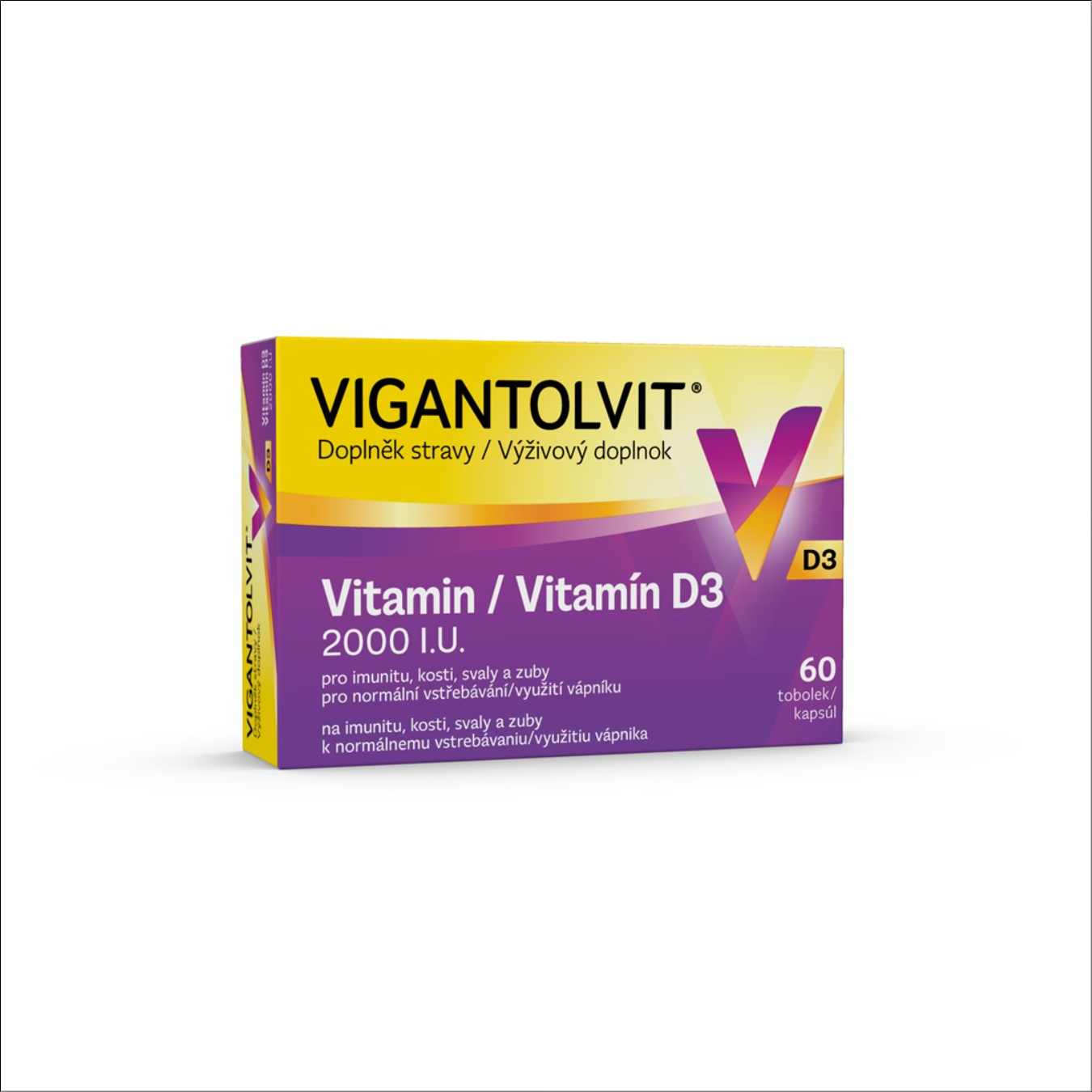 Vitamin D3 (2000 IU) - Vigantolvit D3 2000 IU 60 Capsules